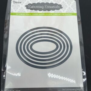 ⭐️Darice Embossing Essentials Oval Dies